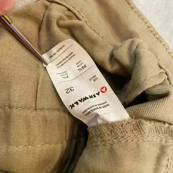 Airwalk Men’s Tan Khaki Cotton Blend Stretch Chino Skater Pants Size 32 - Picture 10 of 11